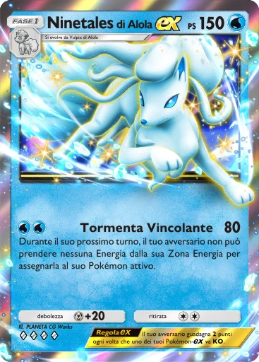 Ninetales di Alola-ex