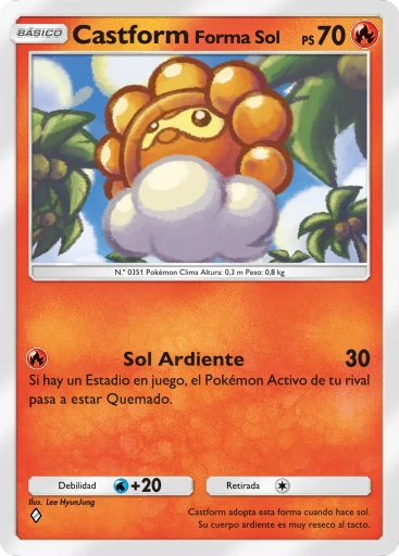 Castform Forma Sol