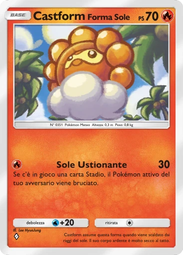 Castform Forma Sole