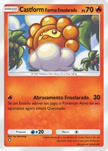 Castform Forma Ensolarada