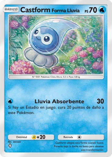 Castform Forma Lluvia