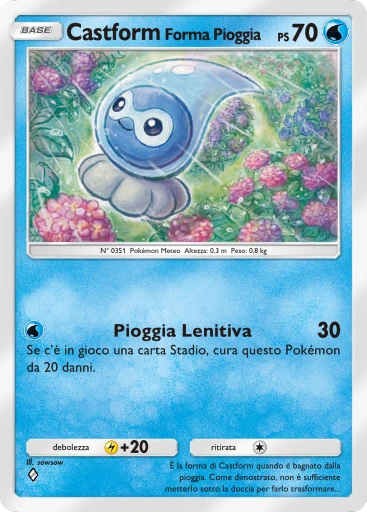 Castform Forma Pioggia