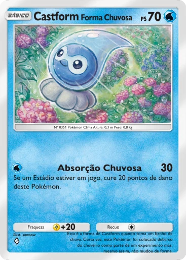 Castform Forma Chuvosa