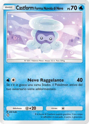 Castform Forma Nuvola di Neve