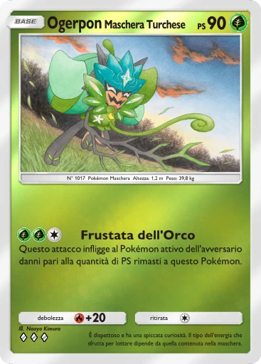 Ogerpon Maschera Turchese