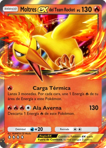 Moltres ex del Team Rocket