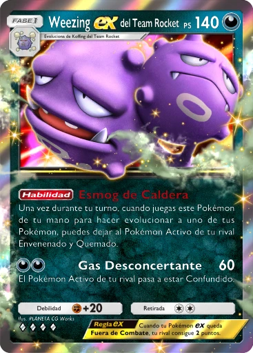 Weezing ex del Team Rocket