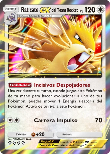 Raticate ex del Team Rocket
