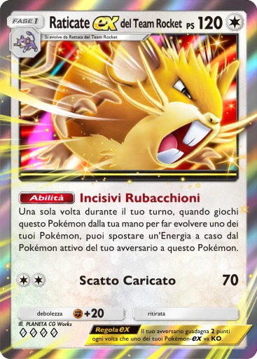 Raticate-ex del Team Rocket