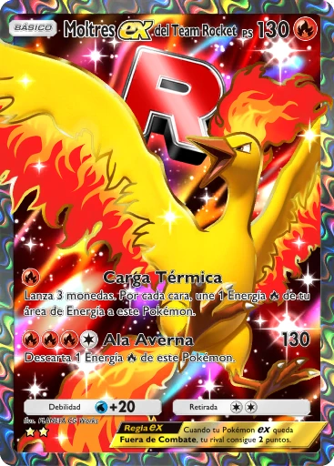 Moltres ex del Team Rocket