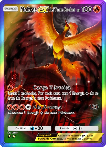 Moltres ex del Team Rocket