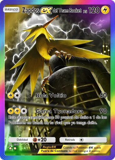 Zapdos ex del Team Rocket