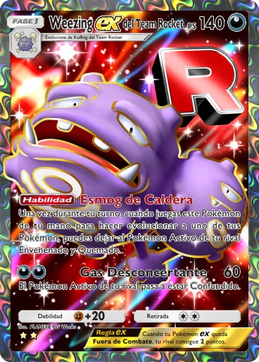 Weezing ex del Team Rocket