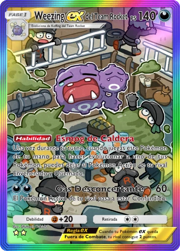 Weezing ex del Team Rocket