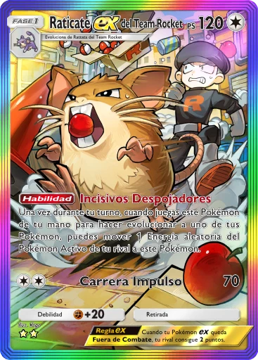 Raticate ex del Team Rocket